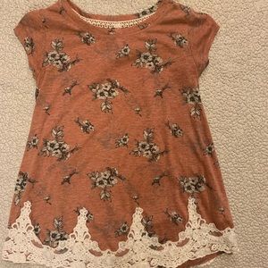 Xhilaration Floral Lace Top